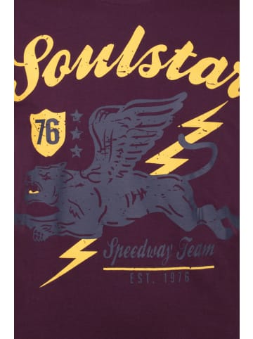 SOULSTAR T-Shirt in Burgunder