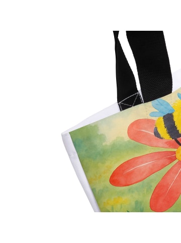 Mr. & Mrs. Panda Shopper Hummel Blume Design ohne Spruch in Weiß