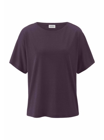 Hessnatur Hessnatur T-Shirt Oversize aus TENCEL™ Lyocell und Bio-Baumwolle in dunkle traube