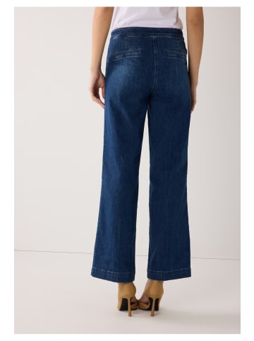 More & More coole, weite Jeans, Zierknöpfe in denim