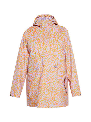 Schmuddelwedda Damen Plus Size Regenjacke in Pastelllavendel Orange Leo