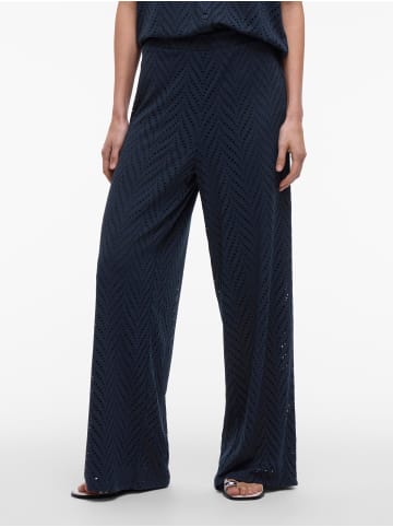 Vila Wide Leg Hose in Navy Blazer