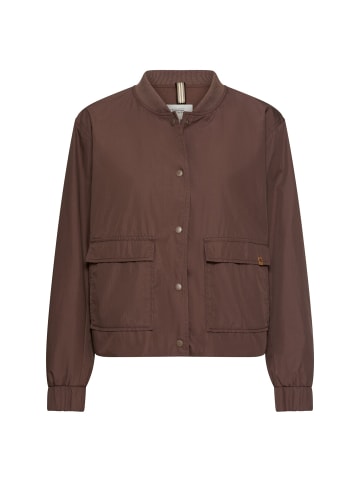 Camel Active Indoor Blazer mit Bomberkragen in Braun