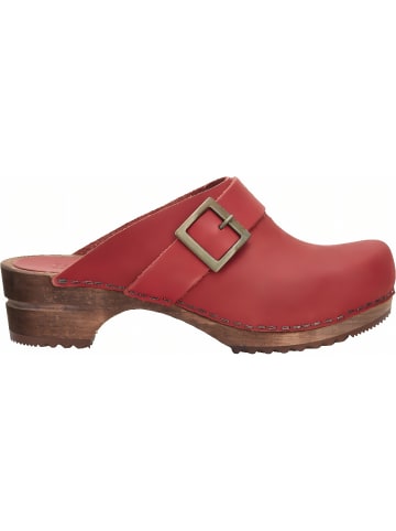 Sanita Comfortwear Clog "Wood-Urban Open" in Rot