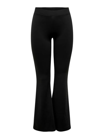 ONLY Stretch Flared Pants Freizeit Schlag Stoffhose ONLFEVER in Schwarz