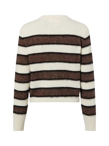 SAMSOE & SAMSOE Strickjacke Sacian in ecru schoko - 0001