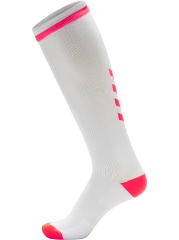 Hummel Long Socken Elite Indoor Multisport Erwachsene in WHITE/DIVA PINK