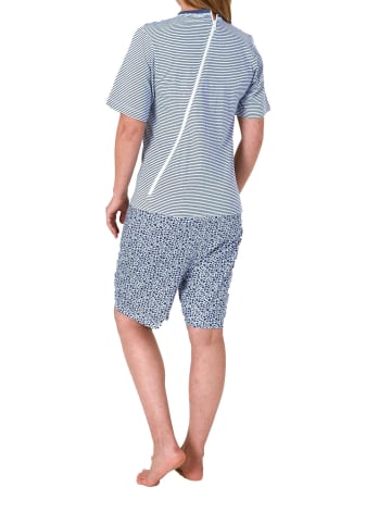 NORMANN Pflegeoverall kurzarm Reissverschluss - 62726 in blau