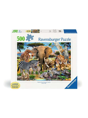Ravensburger Ravensburger Puzzle 500 Teile Wilde Tierbabys in bunt