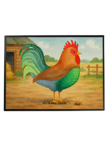 Mr. & Mrs. Panda Schreibunterlage Hahn Korn Design ohne Spruch in Weiß