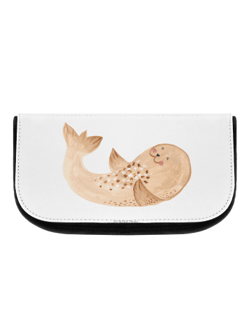 Mr. & Mrs. Panda Waschbeutel Robbe Liegen ohne Spruch in Weiß