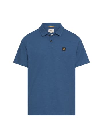 Camel Active Poloshirt aus reiner Baumwolle in Indigoblau