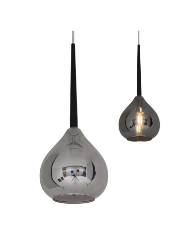 näve Pendelleuchte "VASO" in anthrazit - (L)16 cm x (B)16 cm x (H)136 cm