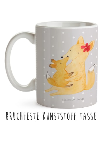 Mr. & Mrs. Panda Trinklernbecher Fuchs Mama ohne Spruch in Grau Pastell