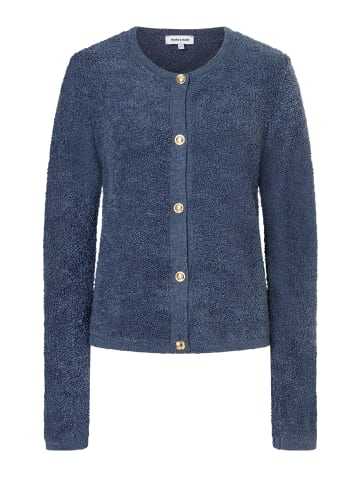 More & More kuschelige Langarmstrickjacke in blue cloud melange