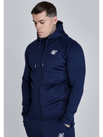SikSilk Sweatjacke Essentials Poly FullZip in Navy