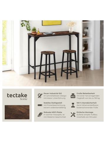 tectake Esszimmertisch, Maße: 120 x 40 x 100,5 cm, in rechteckiger Form