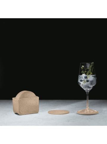 Erwin Müller Filz Untersetzer 13-teilig Beja in cappuccino