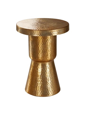 FineBuy Beistelltisch in Gold / Aluminium / 43x43x59