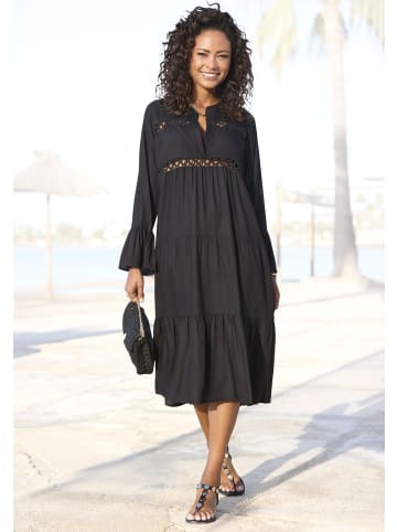 LASCANA Midikleid in schwarz