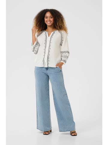 Cream Langarm - Hemd CRSara Regular fit in Marshmallow Black Emb