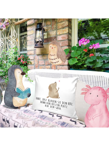 Mr. & Mrs. Panda zier kissen Hund Liebe mit Spruch in Weiß