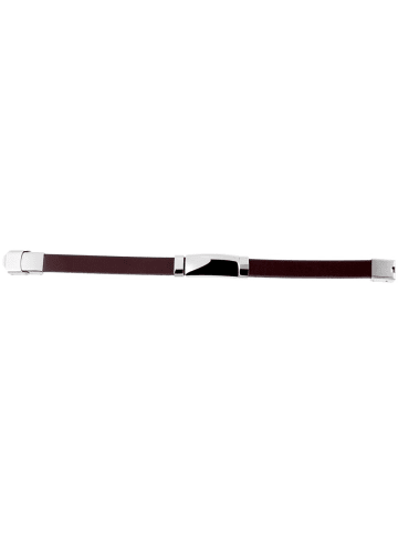 Adeliás Unisex Armband aus Leder 21 cm in braun