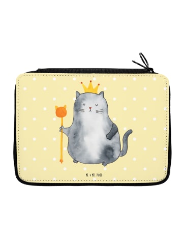 Mr. & Mrs. Panda Schüleretui Katze König ohne Spruch in Gelb Pastell