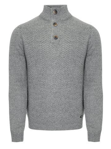 Threadbare Stehkragenpullover Maxwell in Grau