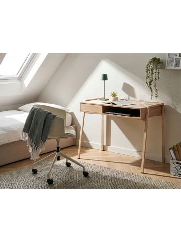 Beliani Schreibtisch KOFOTEN in Braun - (W) 107 x (H) 76 x (L) 48 cm