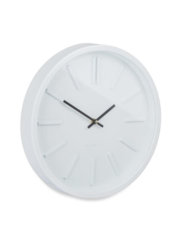 relaxdays Wanduhr in Weiß