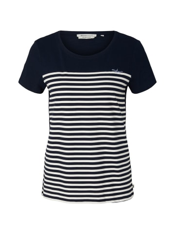 TOM TAILOR Denim T-Shirt RELAXED STRIPED in Mehrfarbig