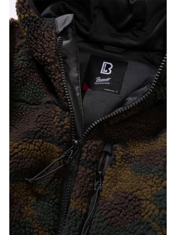 Brandit Fleecejacke/Fleecepullover "Women Teddyfleece Jacket Hooded" in Camouflage
