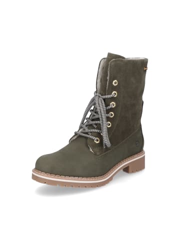 Tamaris Schnürboot in olive