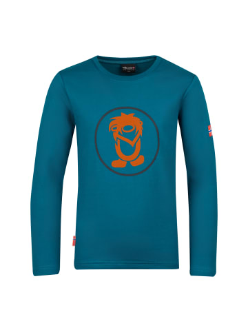 Trollkids Longsleeve Troll in deep lagoon/cinnamon