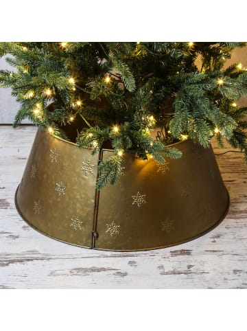 MARELIDA Weihnachtsbaumrock Abdeckung für Baumständer D: 57cm in gold