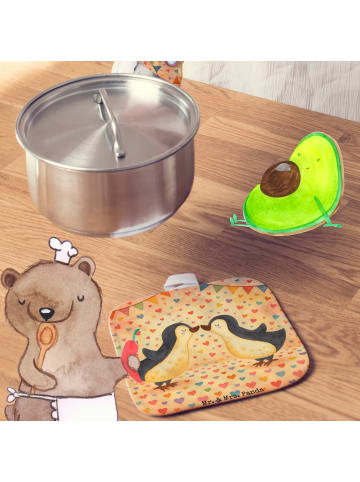 Mr. & Mrs. Panda Ofenhandschuhe Pinguin Liebe Design ohne Spruch in Weiß