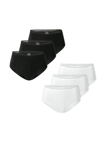 Schiesser Midislip Modern Multipacks in schwarz-weiß