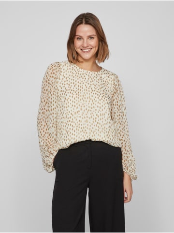 Vila Bluse mit Durchsichtigen Ballonärmeln VIFALIA in Braun