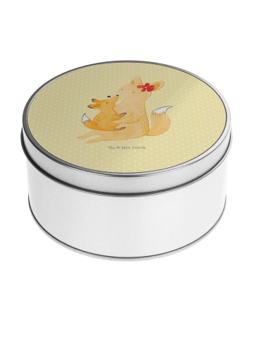 Mr. & Mrs. Panda Kaffeedose Fuchs Mama ohne Spruch in Gelb Pastell