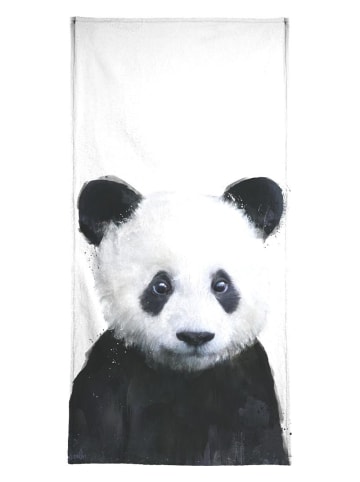 Juniqe Handtuch "Little Panda" in Schwarz & Weiß