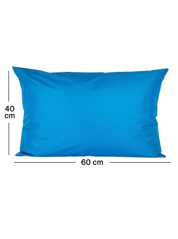 JACK 2er Set Outdoor Kissenhülle 40x60cm Uni in Meerblau