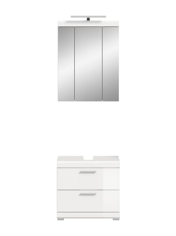 ebuy24 Badmöbelset Scout Weiß 60 x 34 cm