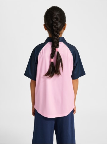 Hummel Polo Raglanärmel Hmljr Loose Kinder in ROSEATE SPOONBILL