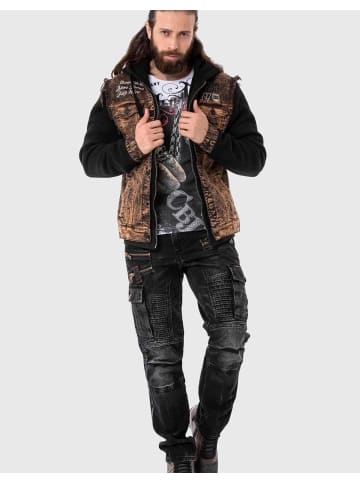 Cipo & Baxx Jacke in BROWN