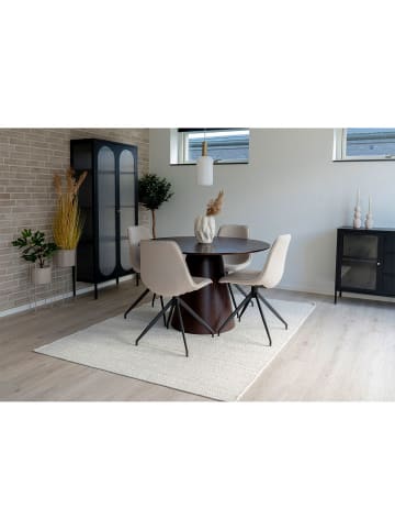 ebuy24 Esstisch Bolton Nussbaum 120 x 120 cm