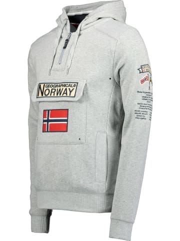 Geographical Norway Hoodie "Gymclass Db Men 100" in Grau