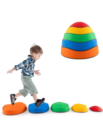 COSTWAY Balanciersteine für Kinder 5 tlg. in Bunt