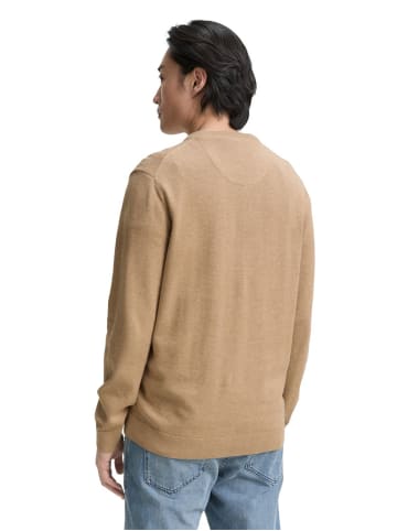 Tom Tailor Pullover BASIC V-NECK KNIT in Braun