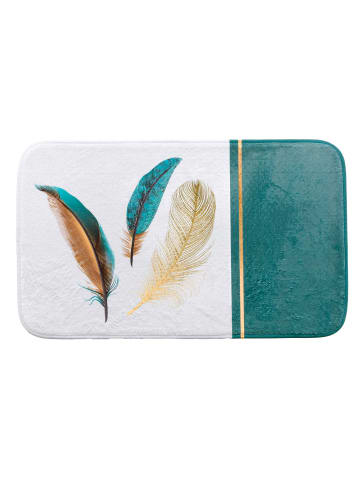 Douceur d’Intérieur Badezimmermatte mit goldenem Muster, PLUMISS in Mehrfarben, 45 x 75 cm